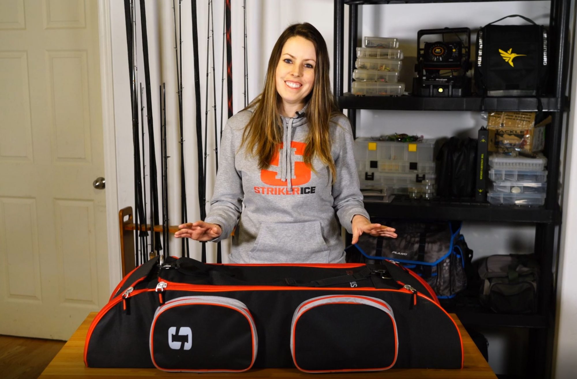 GIVEAWAY & Review of the Striker Transporter Ice Fishing Case Ashley